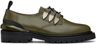 Toga Virilis Green Leather Oxfords