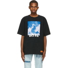 Heron Preston Black and Blue Herons T-Shirt