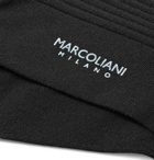 Marcoliani - Ribbed Merino Wool-Blend Socks - Black