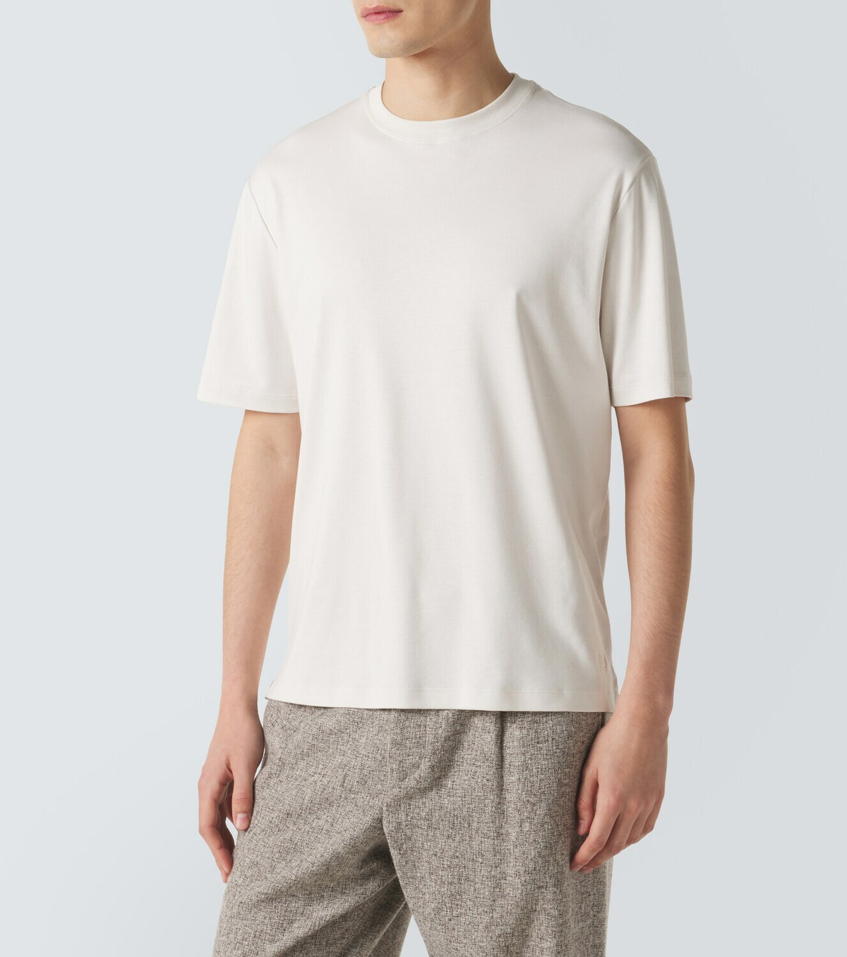 Agnona Cotton and silk jersey T-shirt