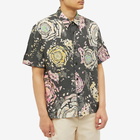 Isabel Marant Men's Iggy Floral Vacation Shirt in Faded Black