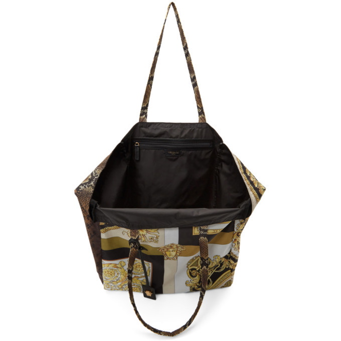 Versace Print-Mix Tote Bag