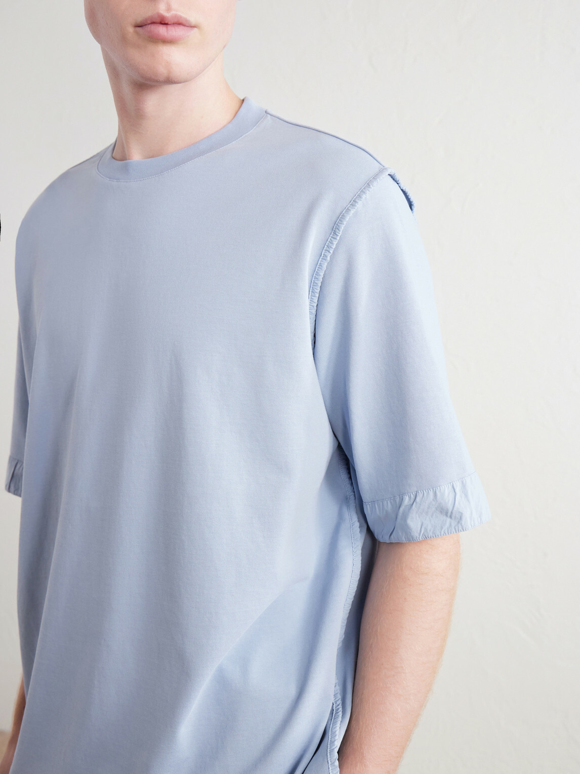 Casey Casey - Felix Garment-Dyed Cotton-Jersey T-Shirt - Blue