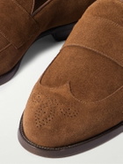 Dunhill - Mount Suede Wingtip Brogue Loafers - Neutrals
