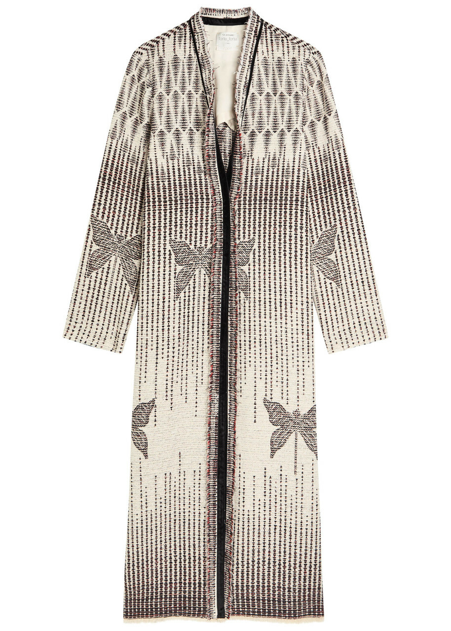FORTE FORTE - Wool Jacquard Long Coat Forte Forte
