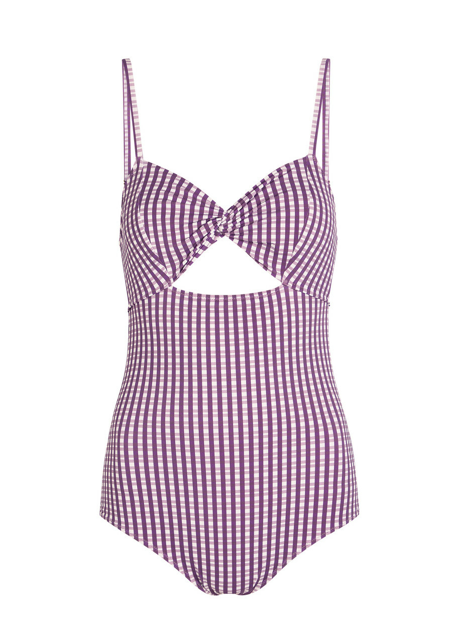 Nounou Zoe Gingham Swimsuit Purple