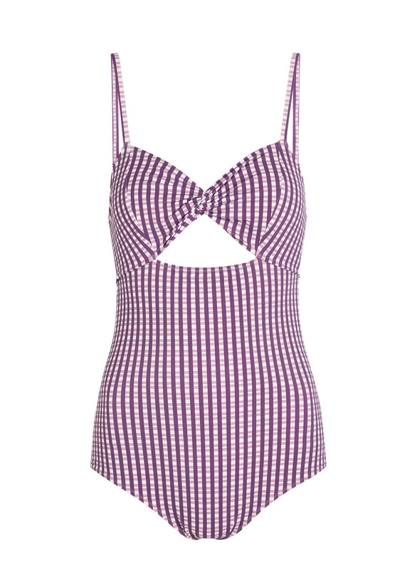 Photo: Nounou Zoe Gingham Swimsuit Purple