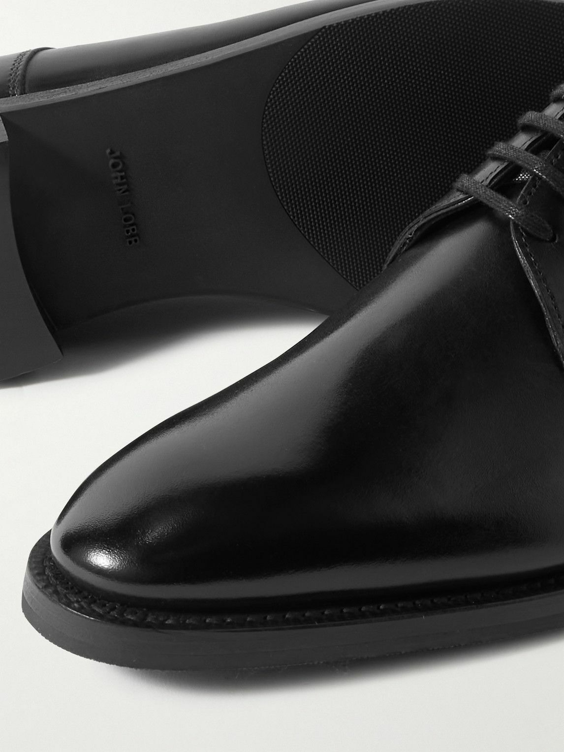 John Lobb - Tenby Leather Derby Shoes - Black