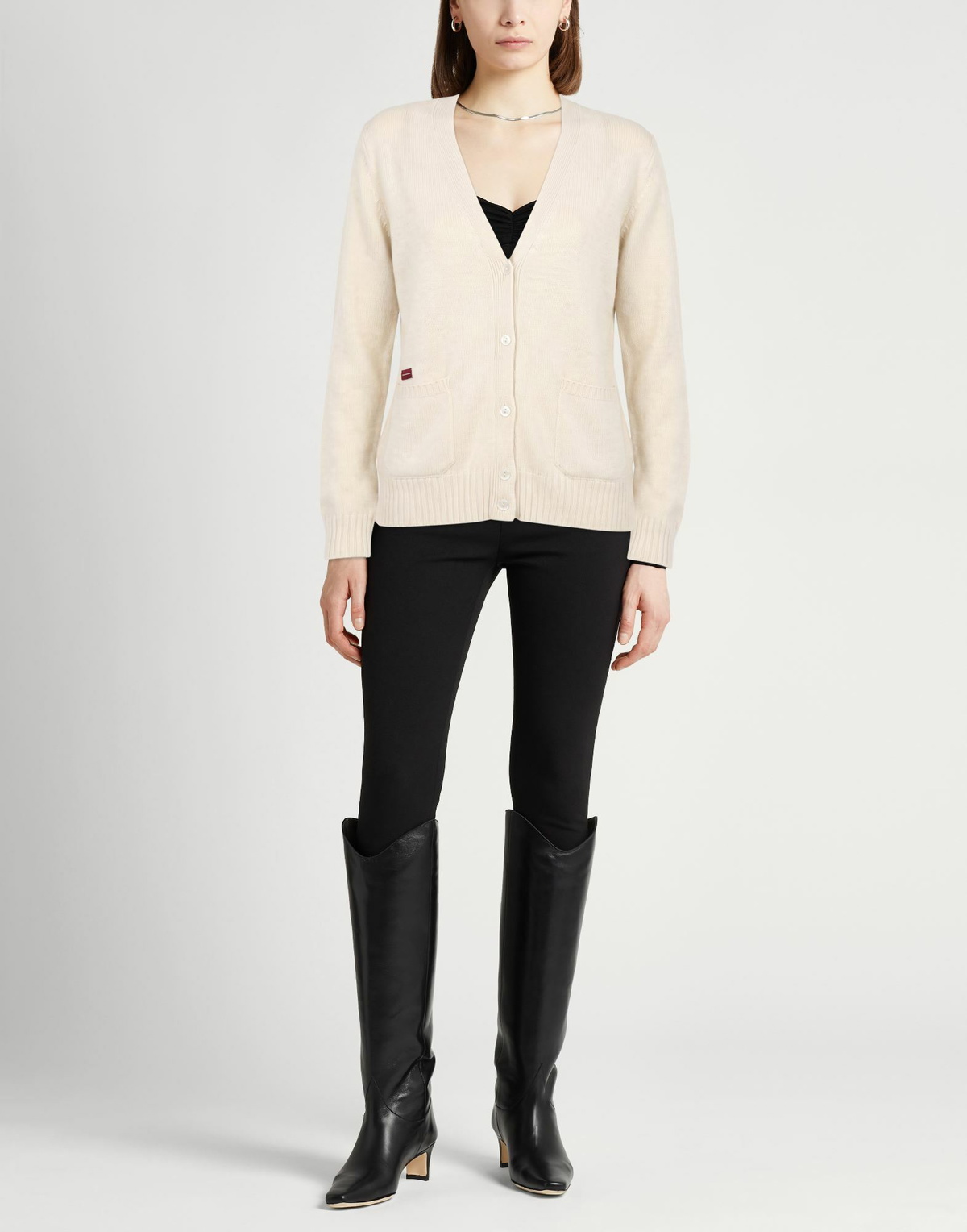 Agnona Womens Cardigan in Beige