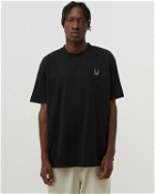 Fred Perry X Raf Simons Oversized Printed T Shirt Black - Mens - Shortsleeves