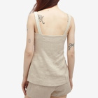 Faithfull The Brand Women's Corbiere Linen Vest in Oatmeal