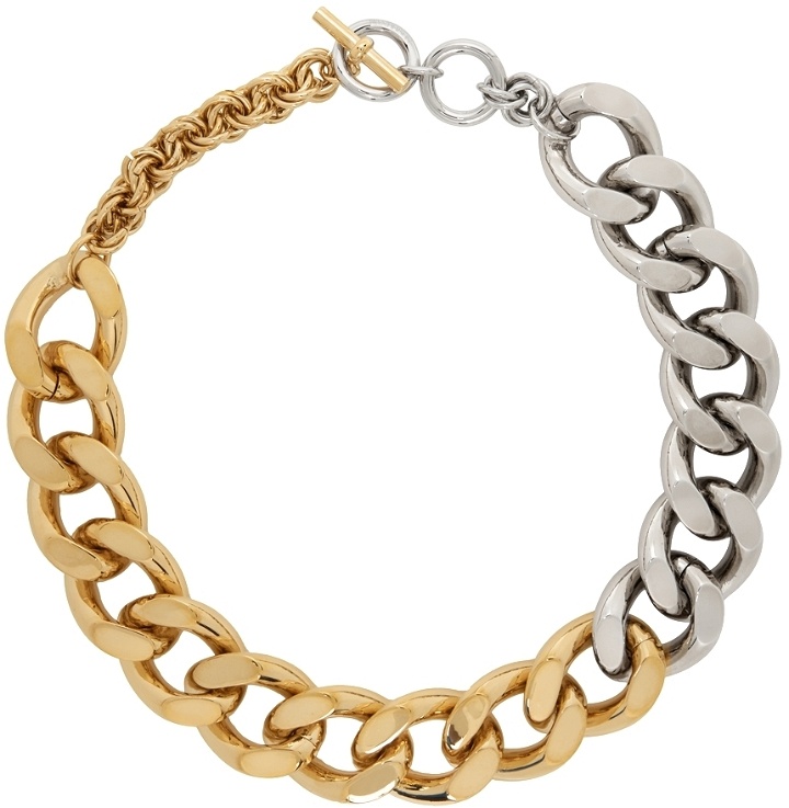 Photo: JW Anderson Silver & Gold Oversized Chain Necklace