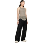Rick Owens Taupe Tower Basic Rib Tank Top