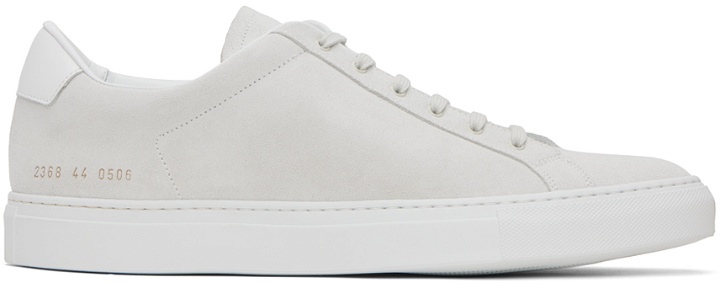 Photo: Common Projects Gray Retro Low Sneakers