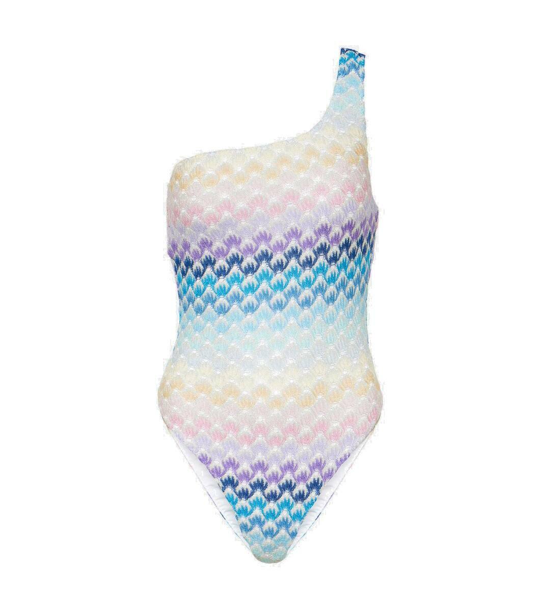 Missoni Mare One-shoulder crochet swimsuit Missoni Mare