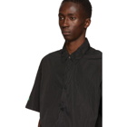 Heron Preston Black Textured Nylon Shirt