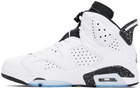 Nike Jordan White & Black Air Jordan 6 Retro Sneakers
