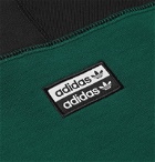 adidas Originals - R.Y.V. Logo-Print Loopback Cotton-Jersey Sweatshirt - Green