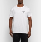 rag & bone - Embroidered Cotton-Jersey T-Shirt - White