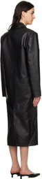 Han Kjobenhavn Black Slim Faux-Leather Jacket