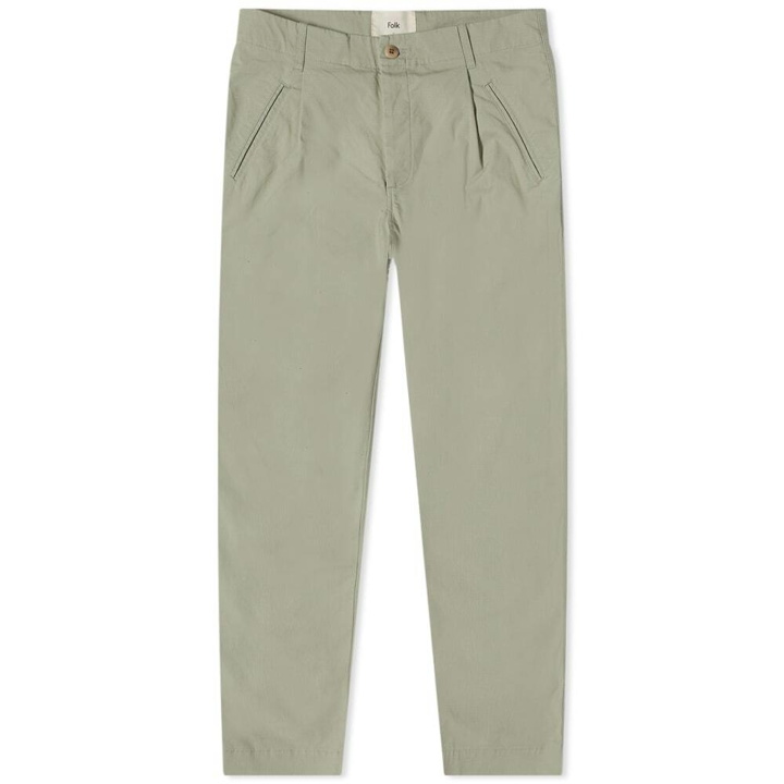 Photo: Folk Men's Assembly Ripstop Pant in Olive Ripstop