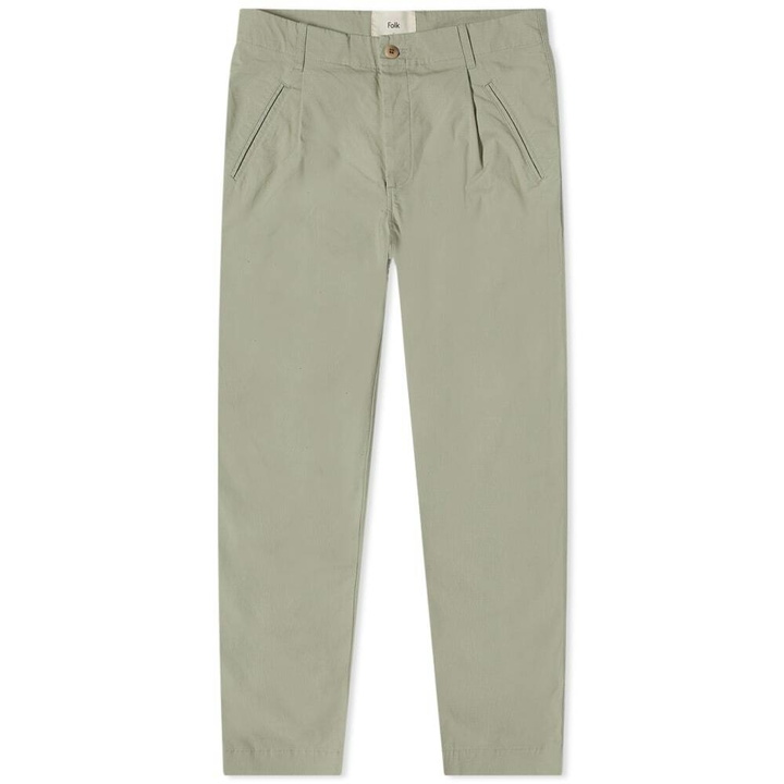 Photo: Folk Men's Assembly Ripstop Pant in Olive Ripstop