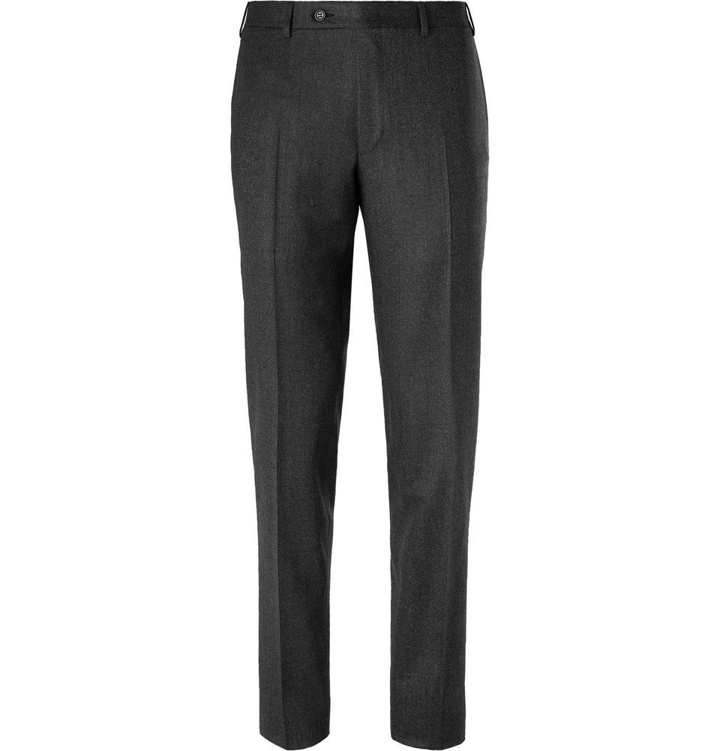 Photo: Canali - Charcoal Super 120s Virgin Wool Suit Trousers - Charcoal