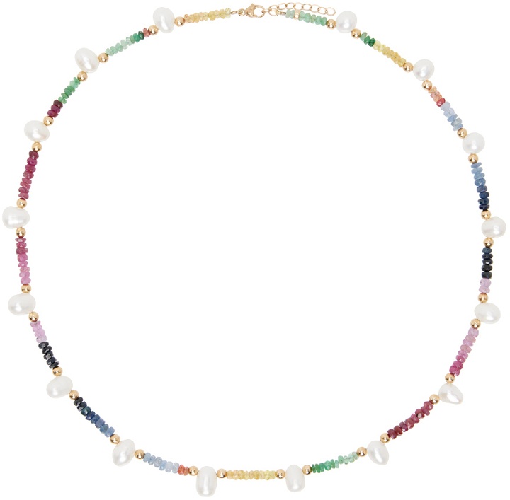 Photo: JIA JIA Multicolor Arizona Rainbow Sapphire Pearl Necklace