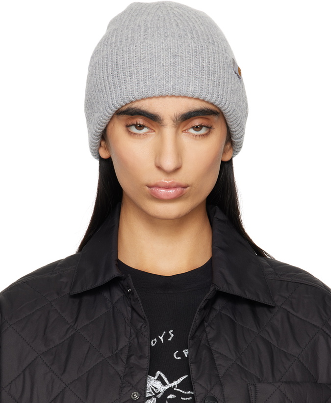 Photo: Carhartt Work In Progress Gray Gabe Beanie