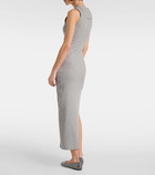 Loewe Anagram ribbed-knit jersey maxi dress