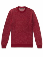 Loro Piana - Mélange Linen, Cashmere and Silk-Blend Sweater - Red