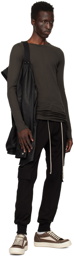 Rick Owens Gray Porterville Rib Long Sleeve T-Shirt