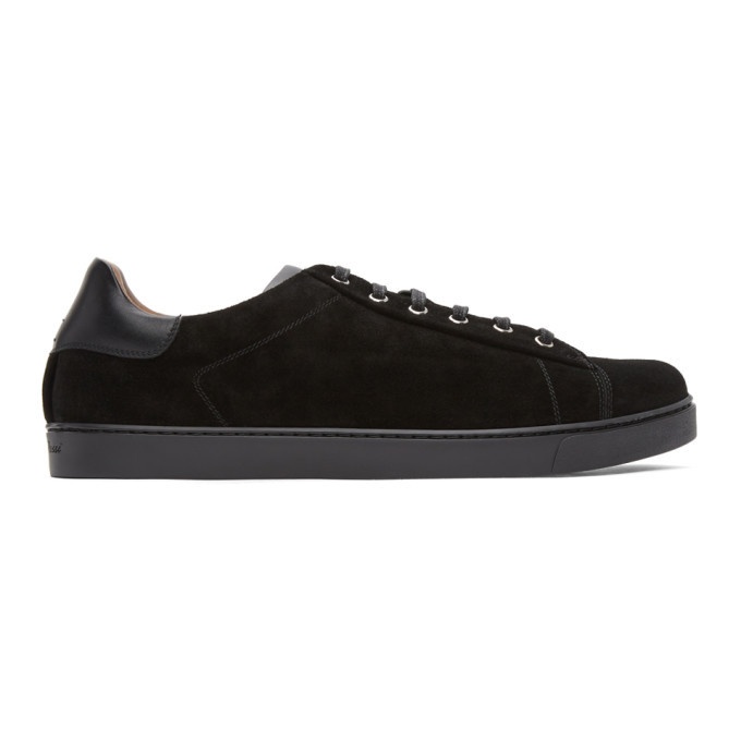Photo: Gianvito Rossi Black Suede Low Top Sneakers