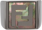 Fendi Gunmetal 'Forever Fendi' Ring