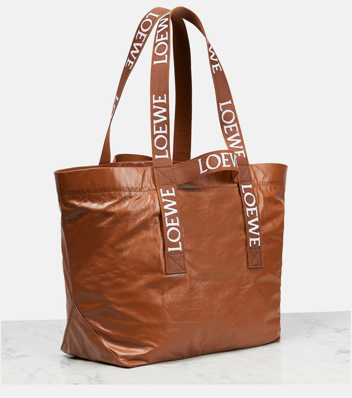 Loewe - Logo leather shopper Loewe