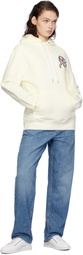 Lanvin White Clover Snake Patch Hoodie