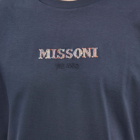 Missoni Men's Knit Logo T-Shirt in Navy