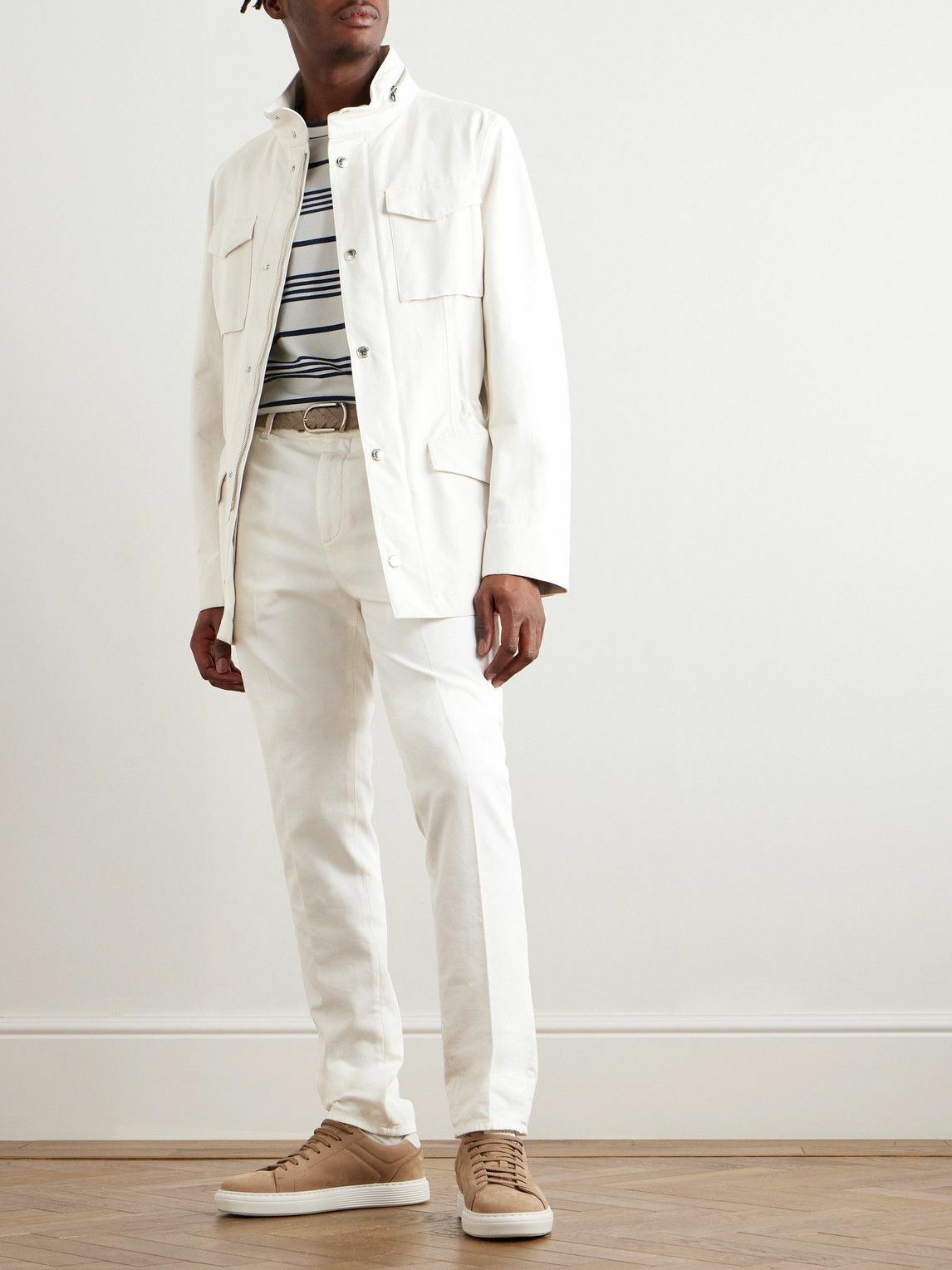 Brunello Cucinelli - Linen and Silk-Blend Field Jacket