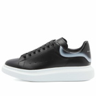 Alexander McQueen Men's Degrade Heel Oversized Sneakers in Black/Silver