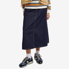 Beams Boy Women's 5 Denim Pocket Skirt in Blue Indigo
