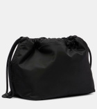 Burberry Reversible leather-trimmed pouch