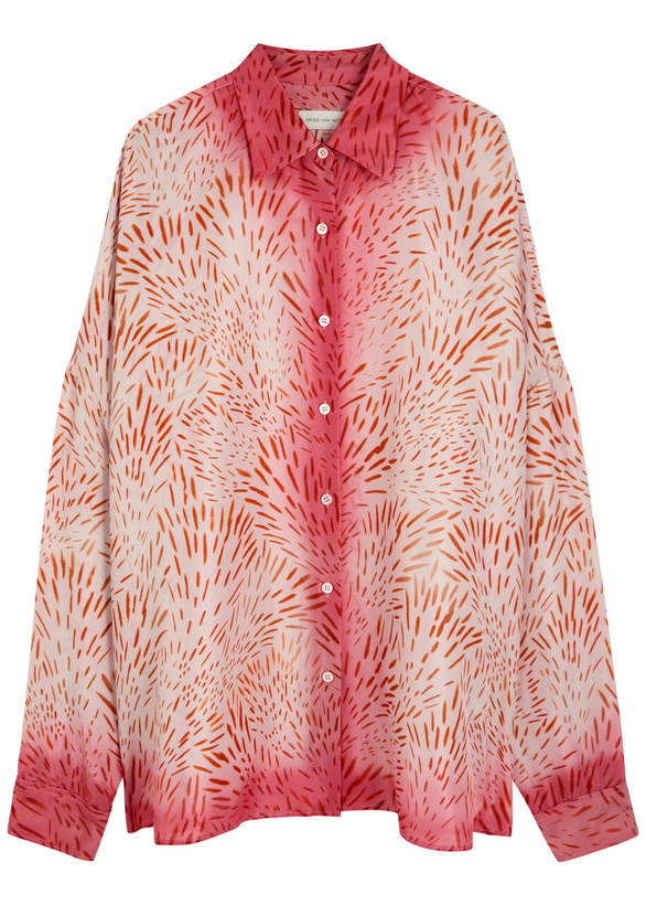 Photo: Dries Van Noten Casia Printed Silk Shirt Multicoloured 1
