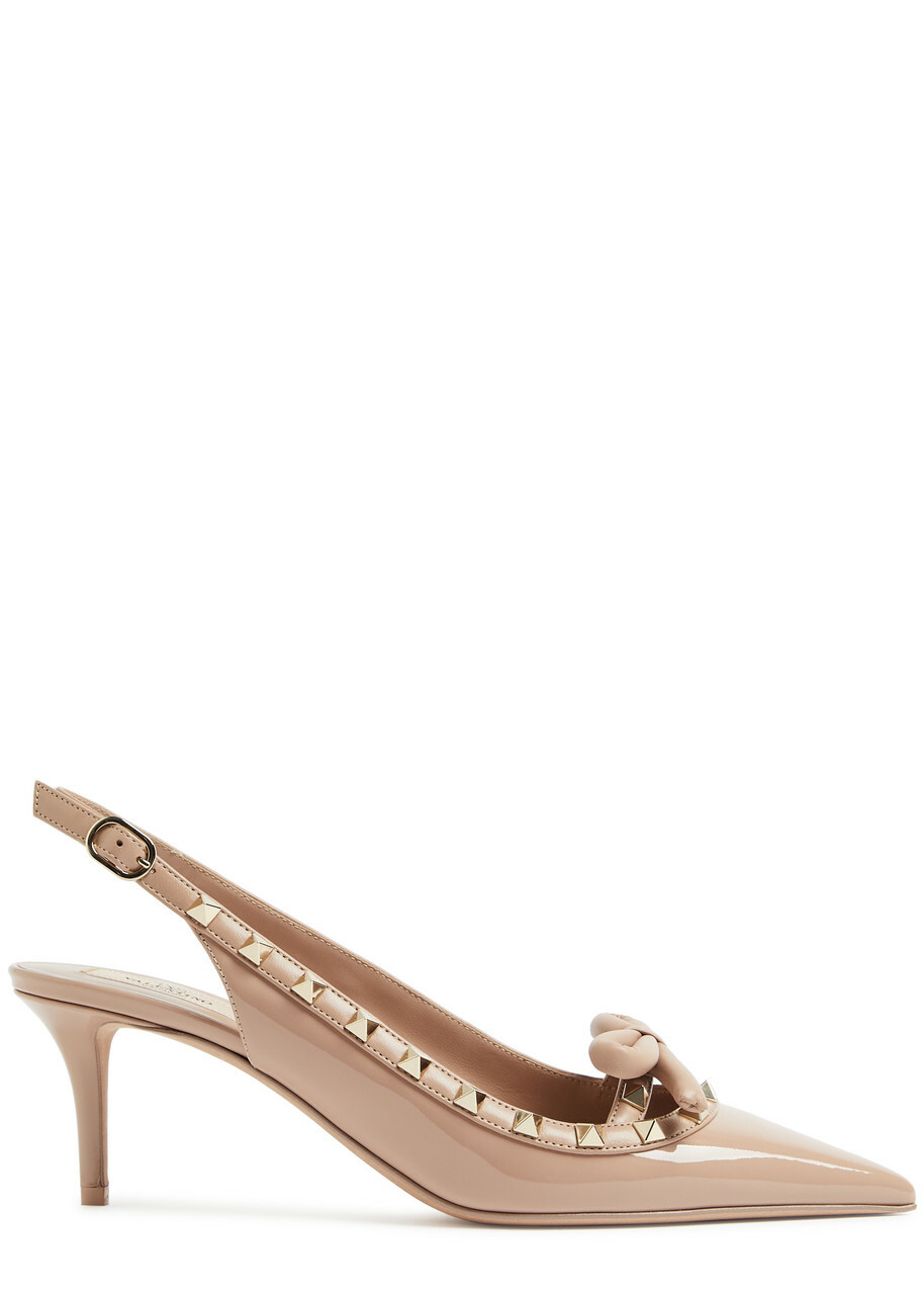 Valentino Garavani Rockstud 60 Patent Leather Slingback