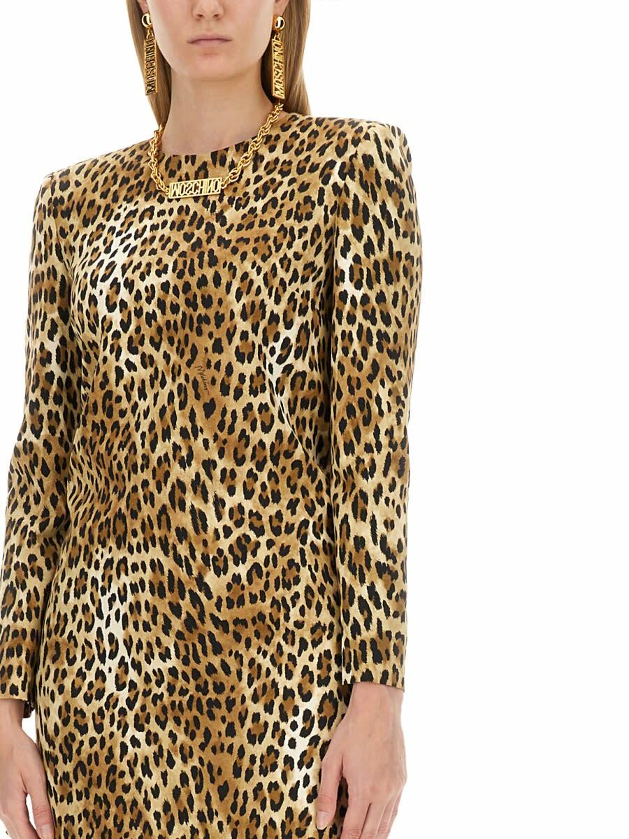 Moschino Calico Animal Dress in Cotton