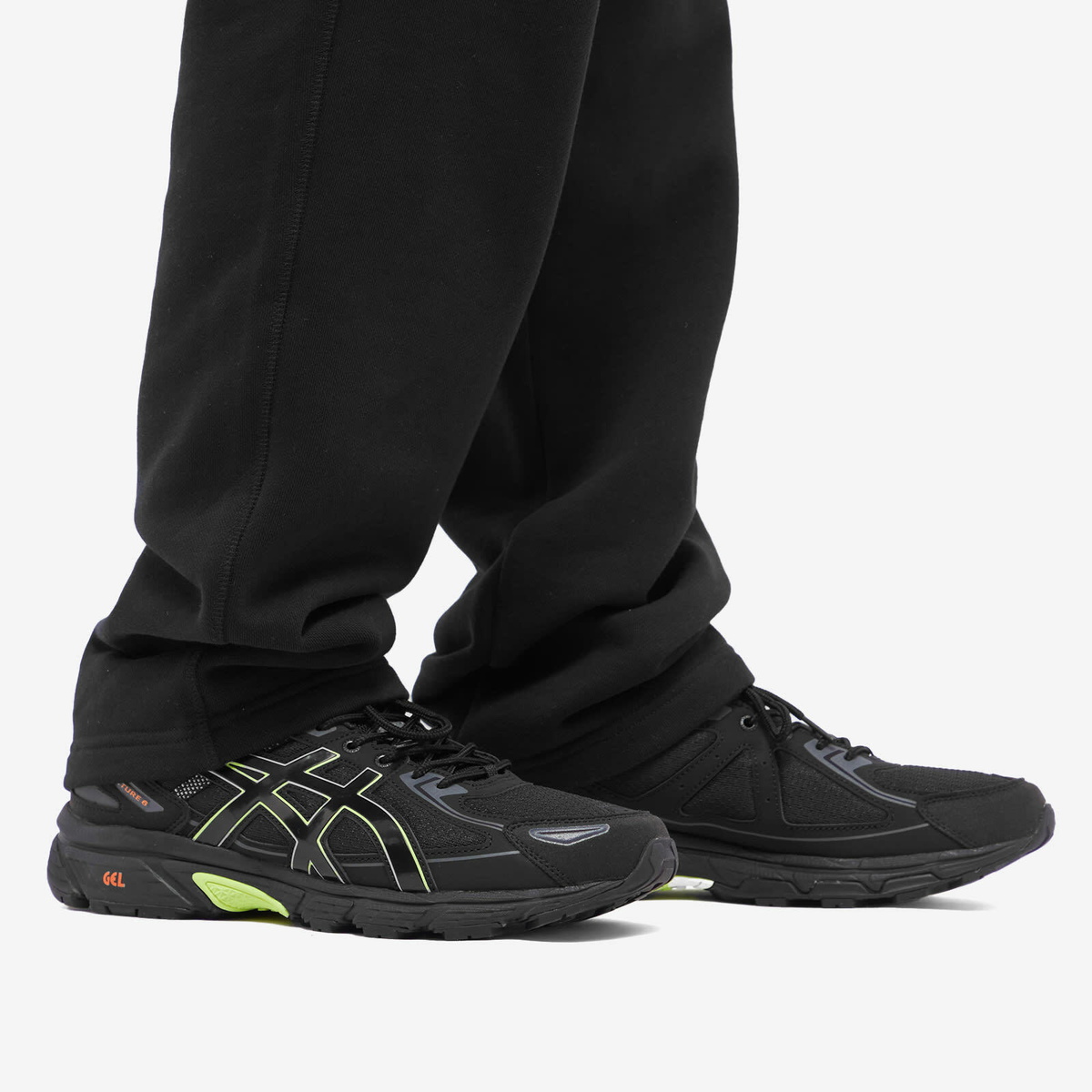 Asics Men's Gel-Venture 6 Sneakers in Black/Lime Green ASICS