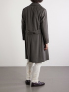 Brunello Cucinelli - Virgin Wool Double-Breasted Coat - Green