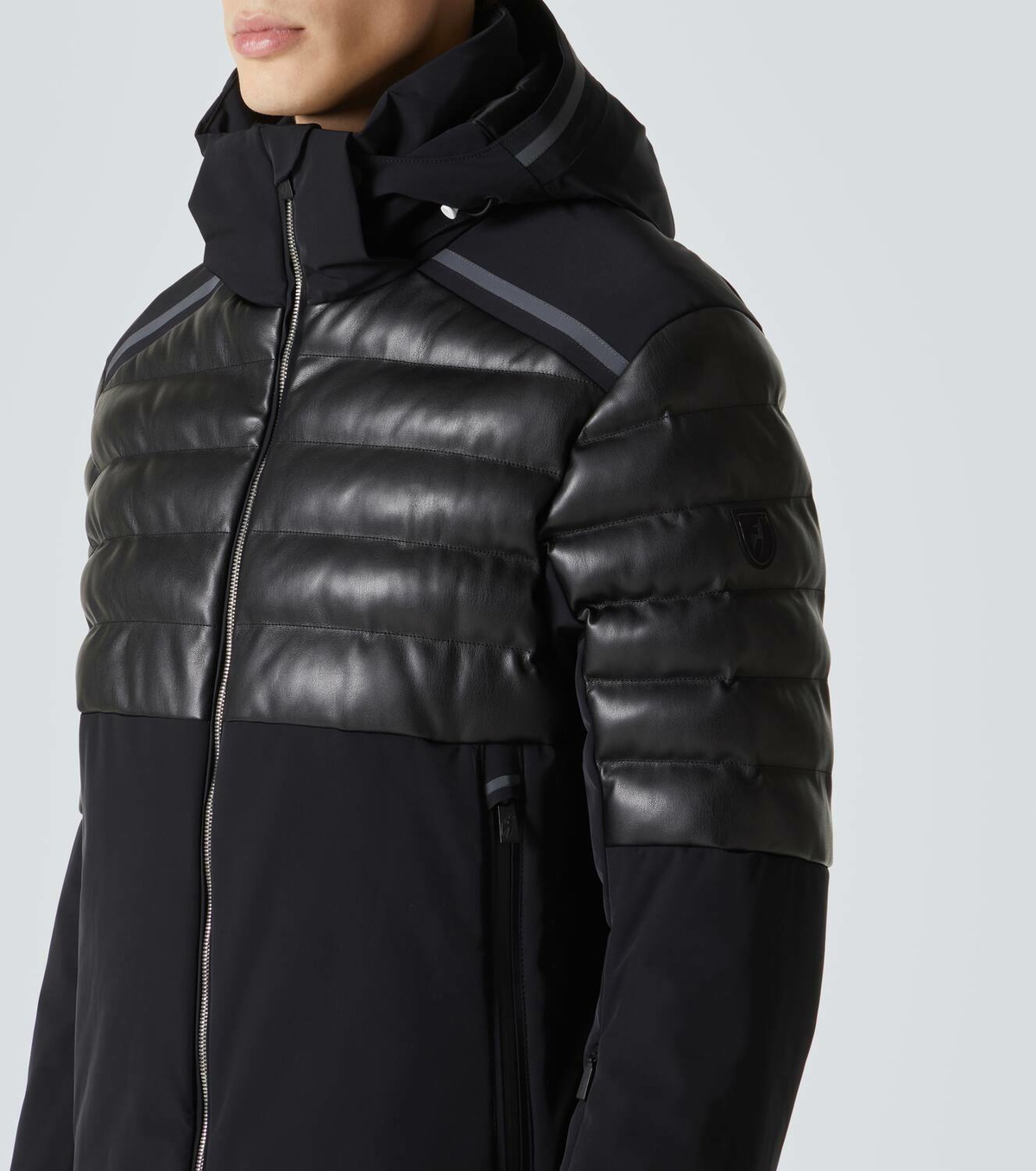 Toni Sailer Lorenz faux leather ski jacket