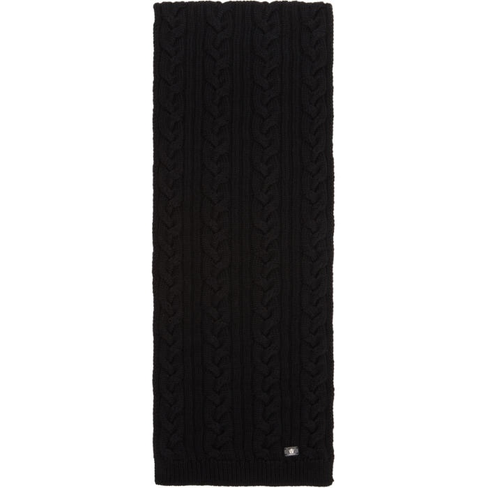 Photo: Versace Black Cable Knit Scarf