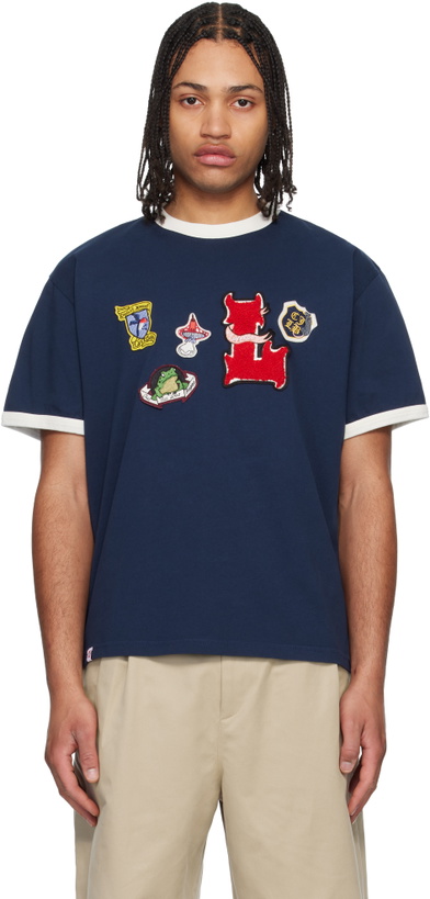 Photo: Charles Jeffrey LOVERBOY Navy Badge T-shirt