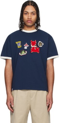 Charles Jeffrey LOVERBOY Navy Badge T-shirt